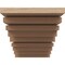 Ekena Millwork 10"W x 20"D x 10"H Wide Landon Rough Cedar Woodgrain TimberThane Corbel, Primed Tan CORUR10X20X10LANRCPR - alternate 2